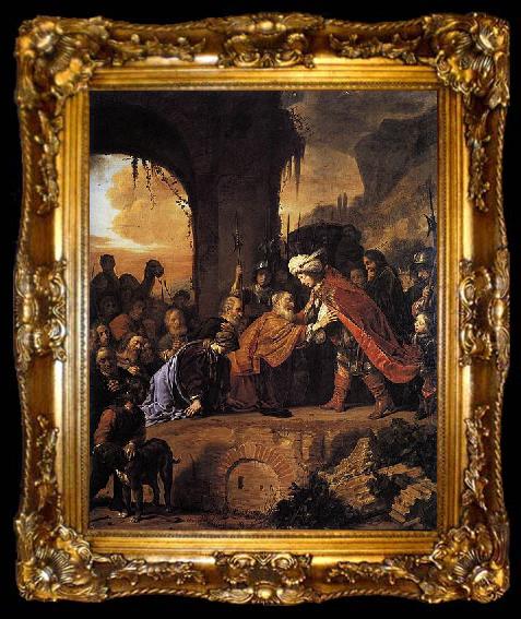 framed  Salomon de Bray Joseph Receives His Father and Brothers in Egypt, ta009-2